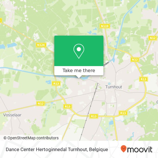 Dance Center Hertoginnedal Turnhout kaart