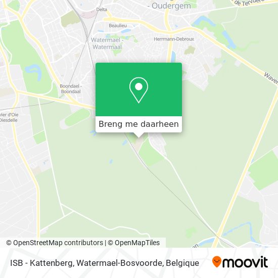 ISB - Kattenberg, Watermael-Bosvoorde kaart