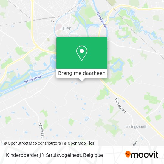 Kinderboerderij ’t Struisvogelnest kaart