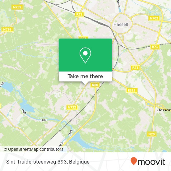 Sint-Truidersteenweg 393 kaart
