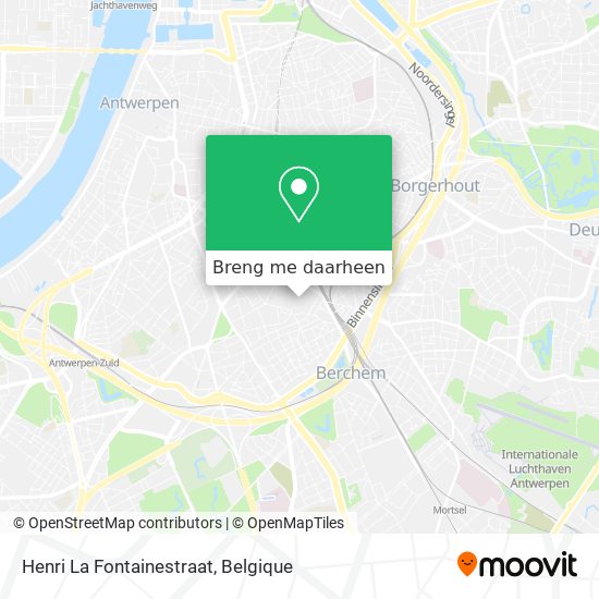 Henri La Fontainestraat kaart