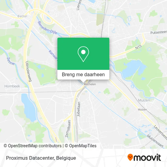 Proximus Datacenter kaart