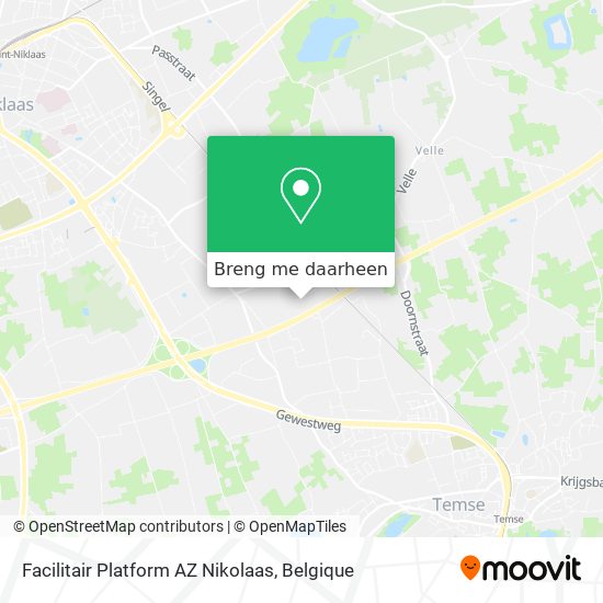Facilitair Platform AZ Nikolaas kaart