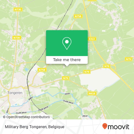 Military Berg Tongeren kaart