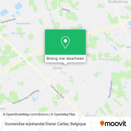 Oostendse wijnhandel Dieter Carlier kaart