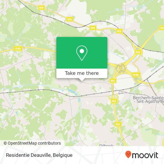 Residentie Deauville kaart