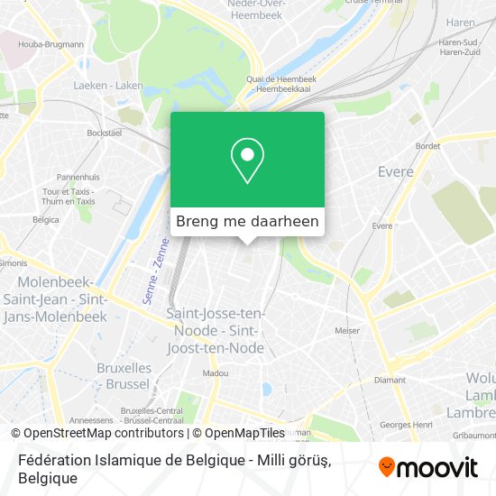 Fédération Islamique de Belgique - Milli görüş kaart