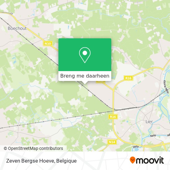 Zeven Bergse Hoeve kaart