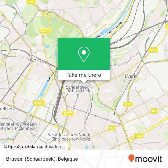 Brussel (Schaarbeek) kaart