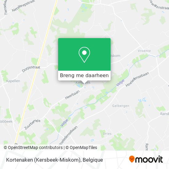 Kortenaken (Kersbeek-Miskom) kaart