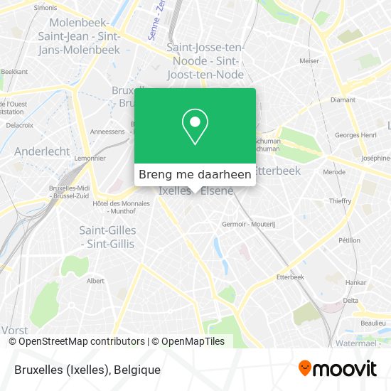 Bruxelles (Ixelles) kaart