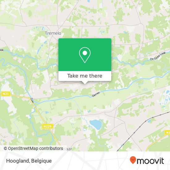 Hoogland kaart