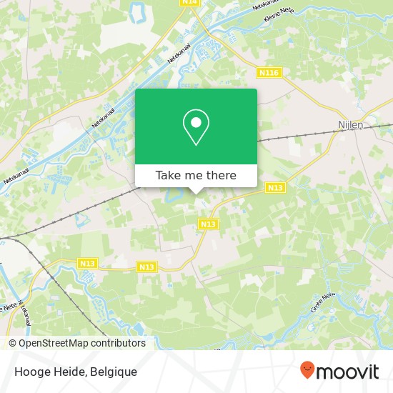 Hooge Heide kaart