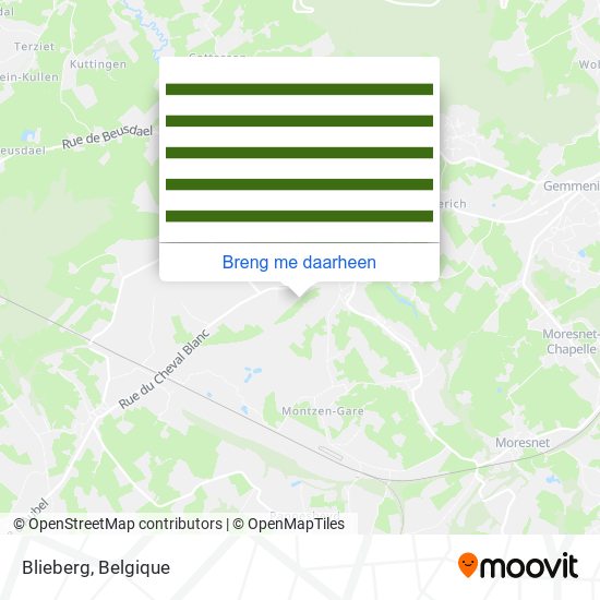 Blieberg kaart