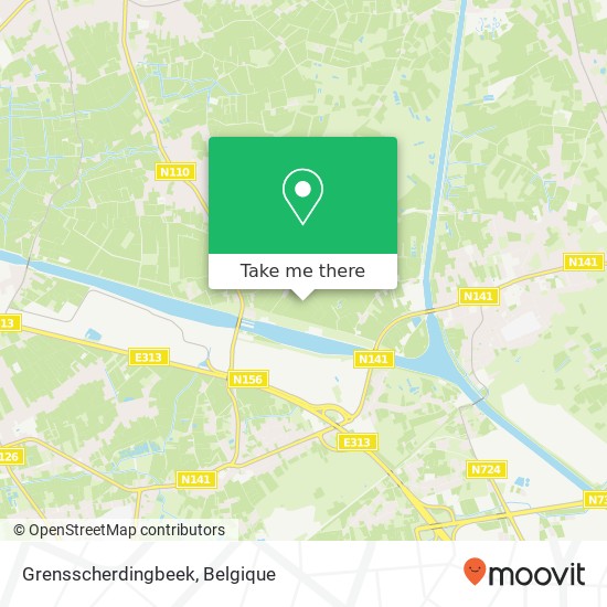 Grensscherdingbeek kaart
