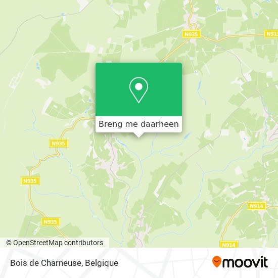 Bois de Charneuse kaart