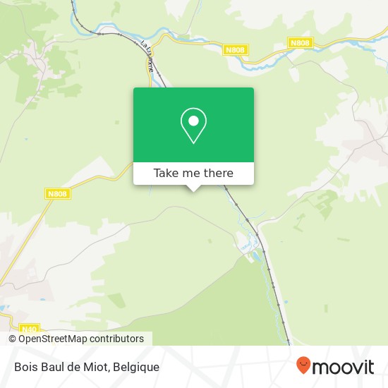 Bois Baul de Miot kaart