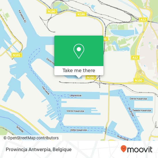 Prowincja Antwerpia kaart