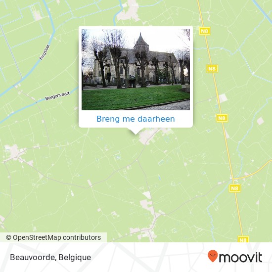 Beauvoorde kaart