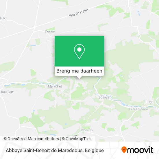Abbaye Saint-Benoît de Maredsous kaart