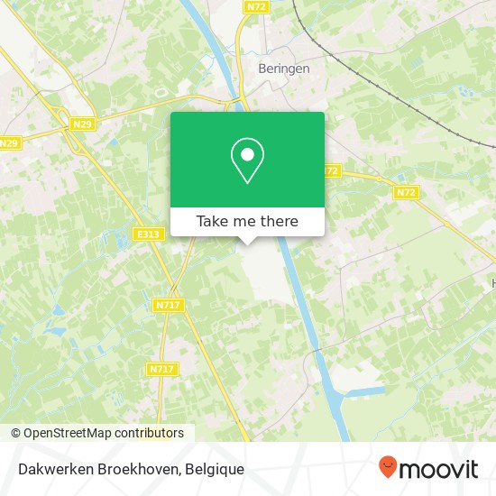 Dakwerken Broekhoven kaart