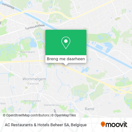 AC Restaurants & Hotels Beheer SA kaart