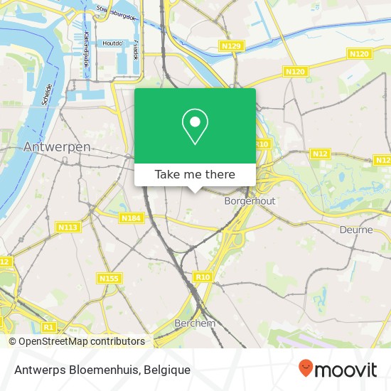 Antwerps Bloemenhuis kaart