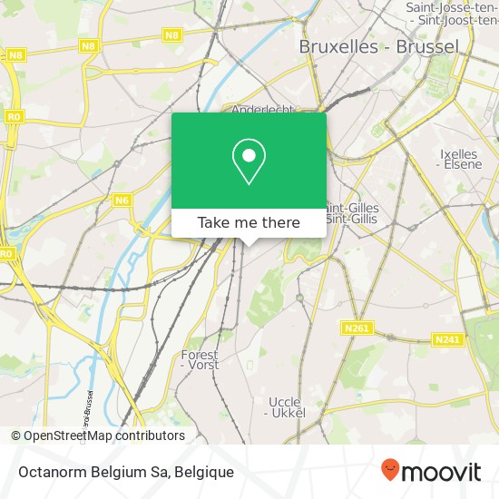 Octanorm Belgium Sa kaart