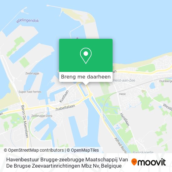 Havenbestuur Brugge-zeebrugge Maatschappij Van De Brugse Zeevaartinrichtingen Mbz Nv kaart