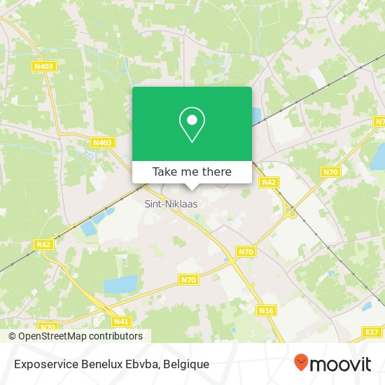 Exposervice Benelux Ebvba kaart