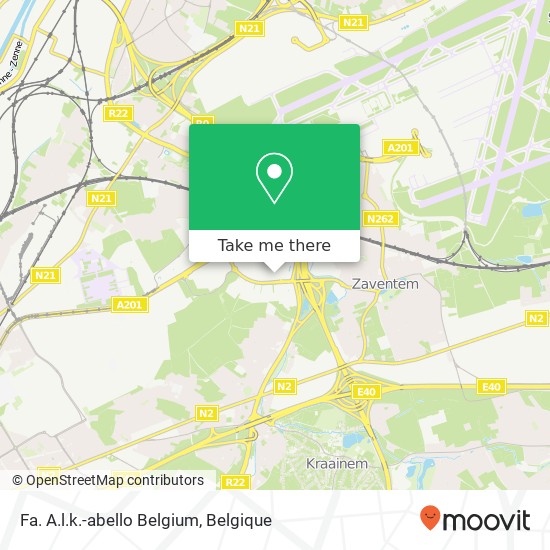 Fa. A.l.k.-abello Belgium kaart