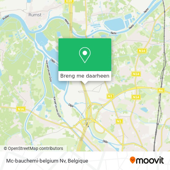 Mc-bauchemi-belgium Nv kaart