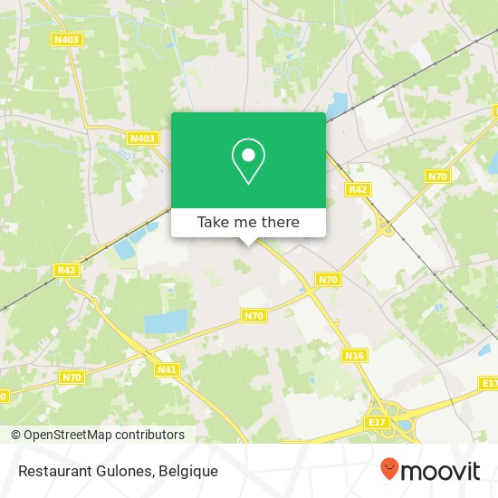 Restaurant Gulones kaart