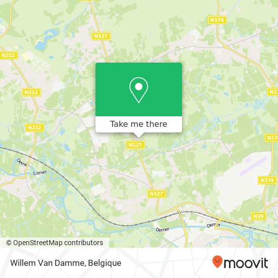 Willem Van Damme kaart