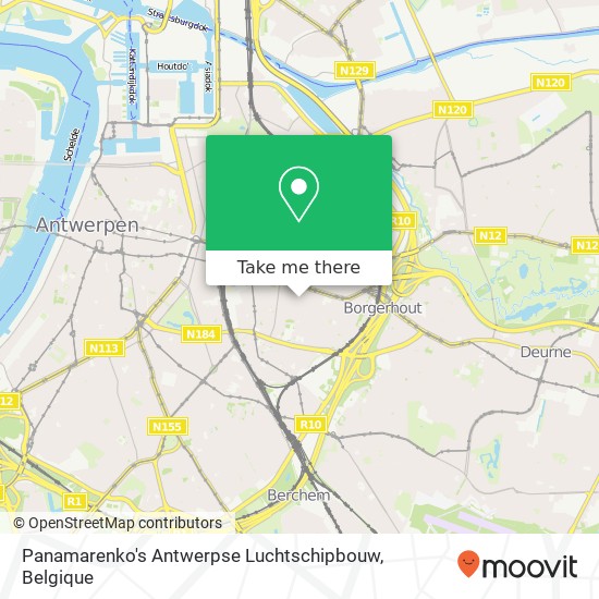 Panamarenko's Antwerpse Luchtschipbouw kaart