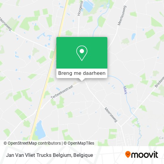 Jan Van Vliet Trucks Belgium kaart
