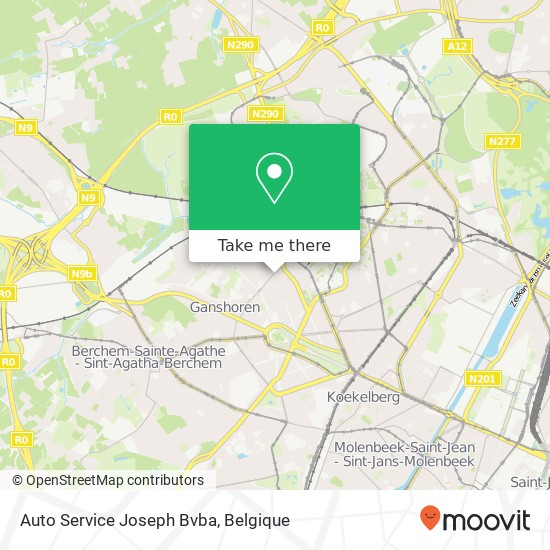 Auto Service Joseph Bvba kaart