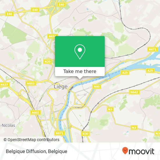 Belgique Diffusion kaart