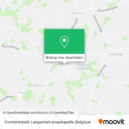 Containerpark Langemark-poepkapelle kaart
