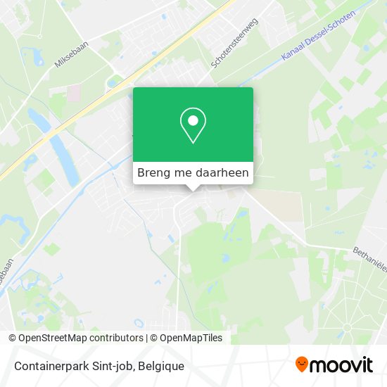 Containerpark Sint-job kaart