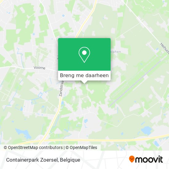 Containerpark Zoersel kaart