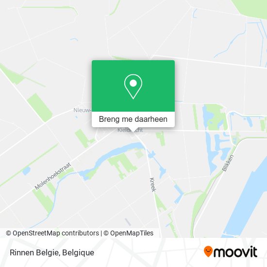 Rinnen Belgie kaart