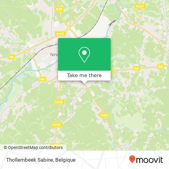 Thollembeek Sabine kaart