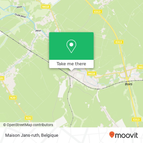 Maison Jans-ruth kaart
