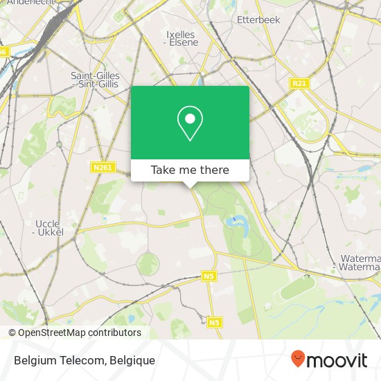 Belgium Telecom kaart