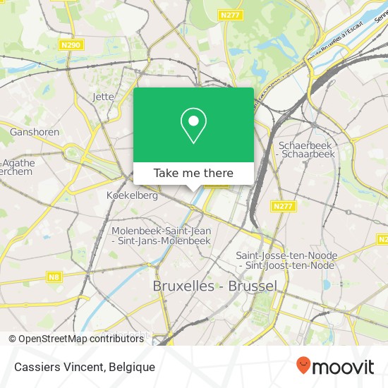 Cassiers Vincent kaart