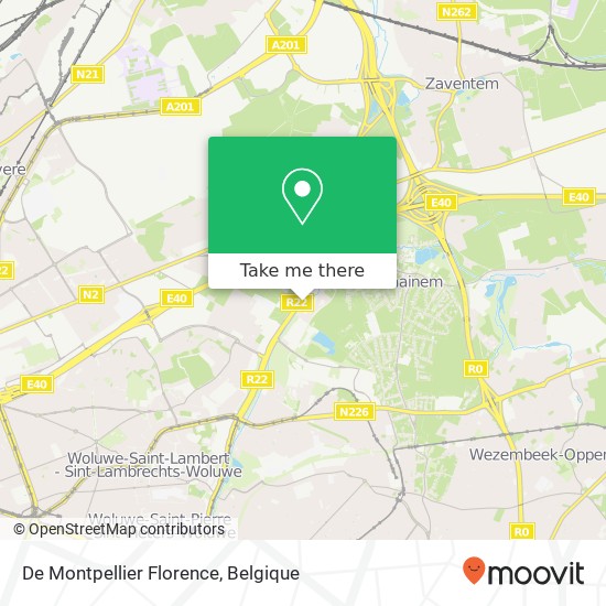 De Montpellier Florence kaart