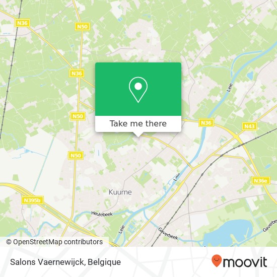 Salons Vaernewijck kaart