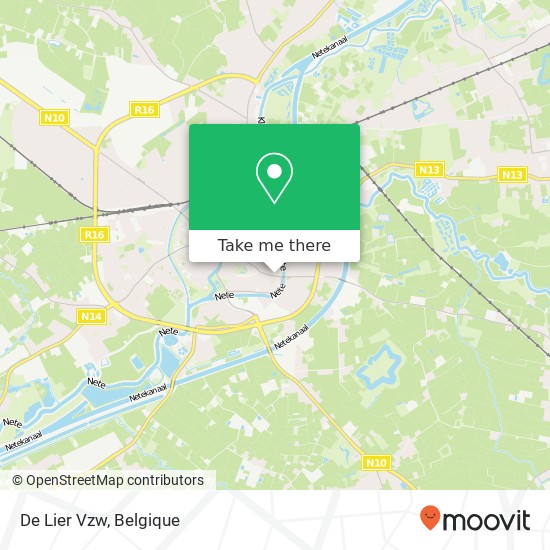 De Lier Vzw kaart