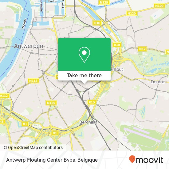 Antwerp Floating Center Bvba kaart